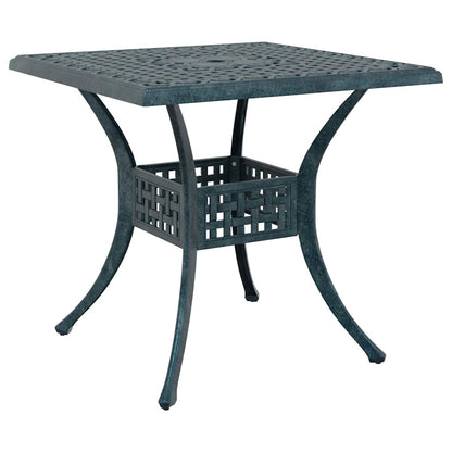 Set di Tavolo da Giardino 3 pcs Verde Alluminio pressofuso | homemem39