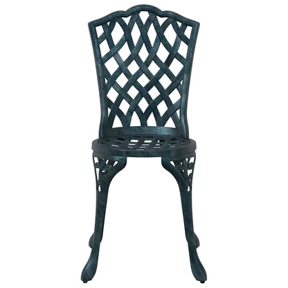 Set di Tavolo da Giardino 3 pcs Verde Alluminio pressofuso | homemem39