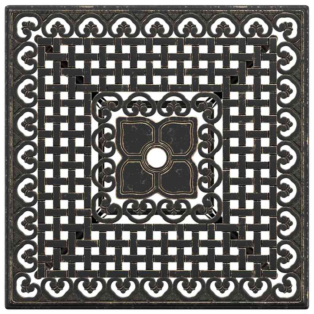Set di Tavolo da Giardino 3 pcs Bronzo Alluminio pressofuso