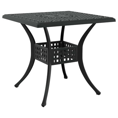 Set di Tavolo da Giardino 3 pcs Nero Alluminio pressofuso | homemem39