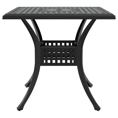 Set di Tavolo da Giardino 3 pcs Nero Alluminio pressofuso | homemem39