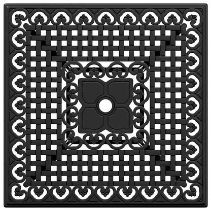 Set di Tavolo da Giardino 3 pcs Nero Alluminio pressofuso | homemem39