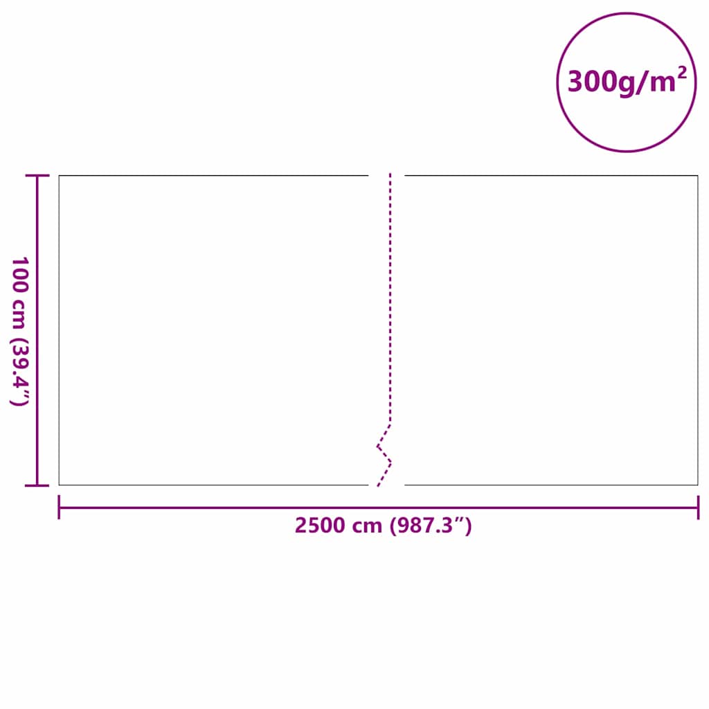Tessuto per Laghetti Grigio 1 x 25 m Poliestere e Cotone | homemem39
