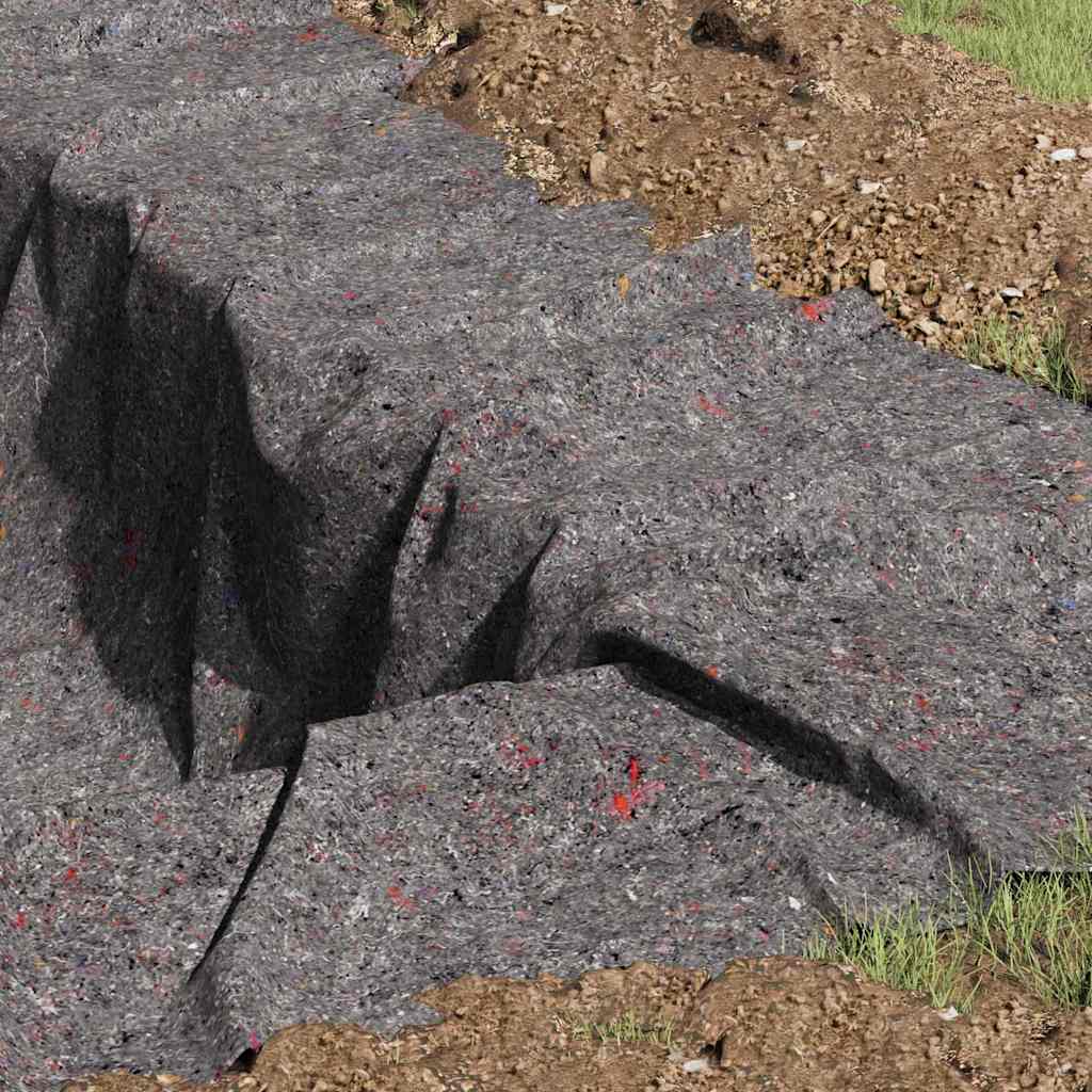 Pile per piscina Grigio 1 x 10 m Poliestere e cotone