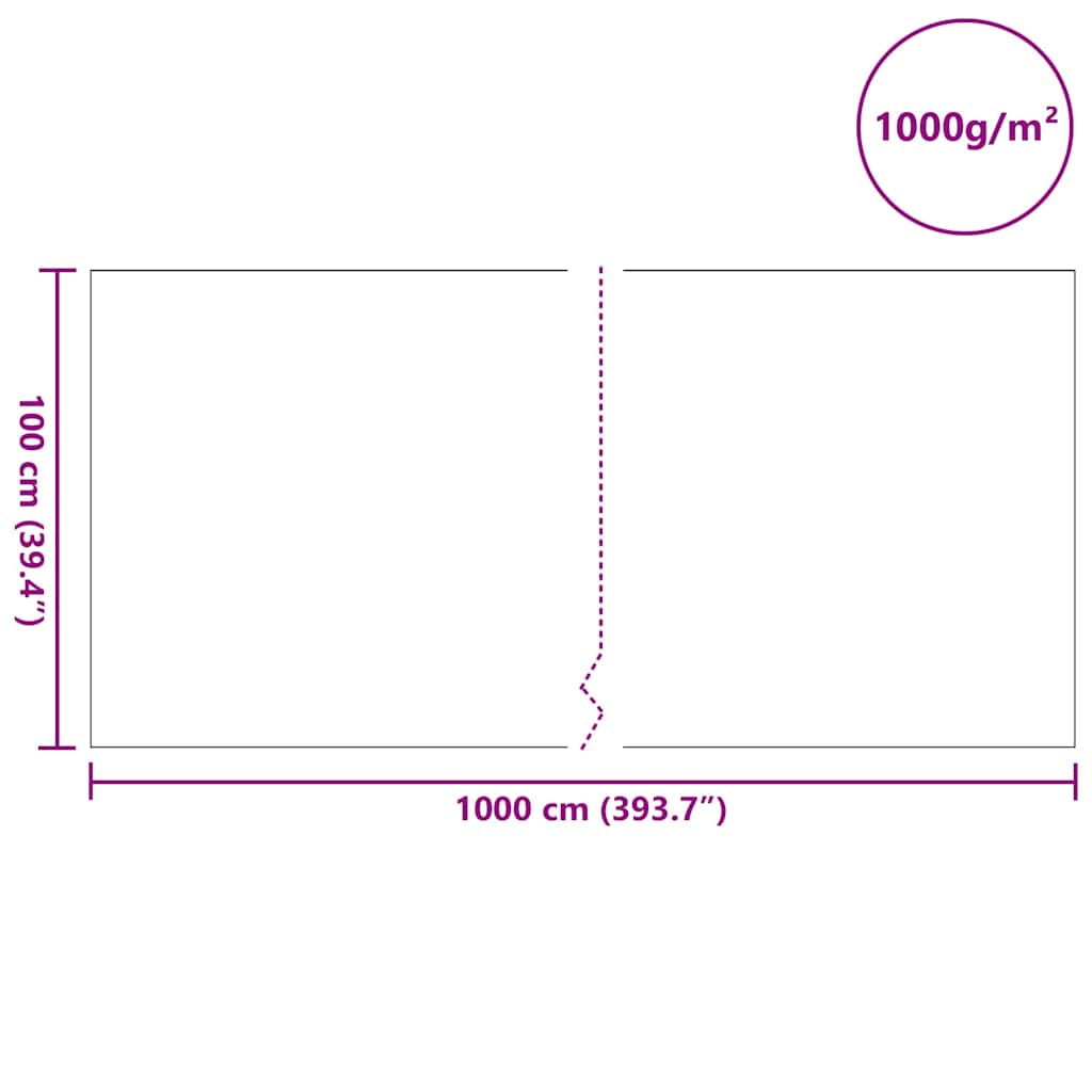 Tessuto per Laghetti Grigio 1 x 10 m Poliestere e Cotone | homemem39
