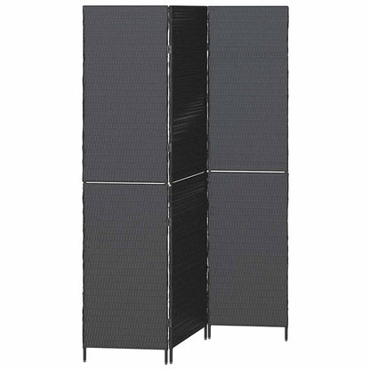 Divider per stanze Nero 146 x 180 cm polyrattan