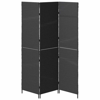 Divider per stanze Nero 146 x 180 cm polyrattan