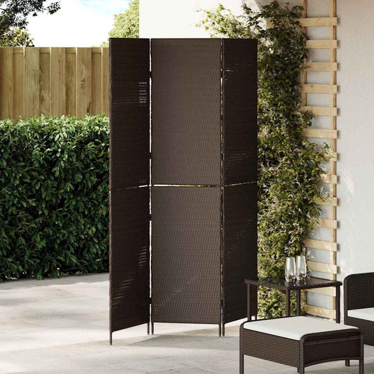 Divider per stanze Marrone 146 x 180 cm polyrattan