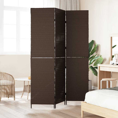 Divider per stanze Marrone 146 x 180 cm polyrattan