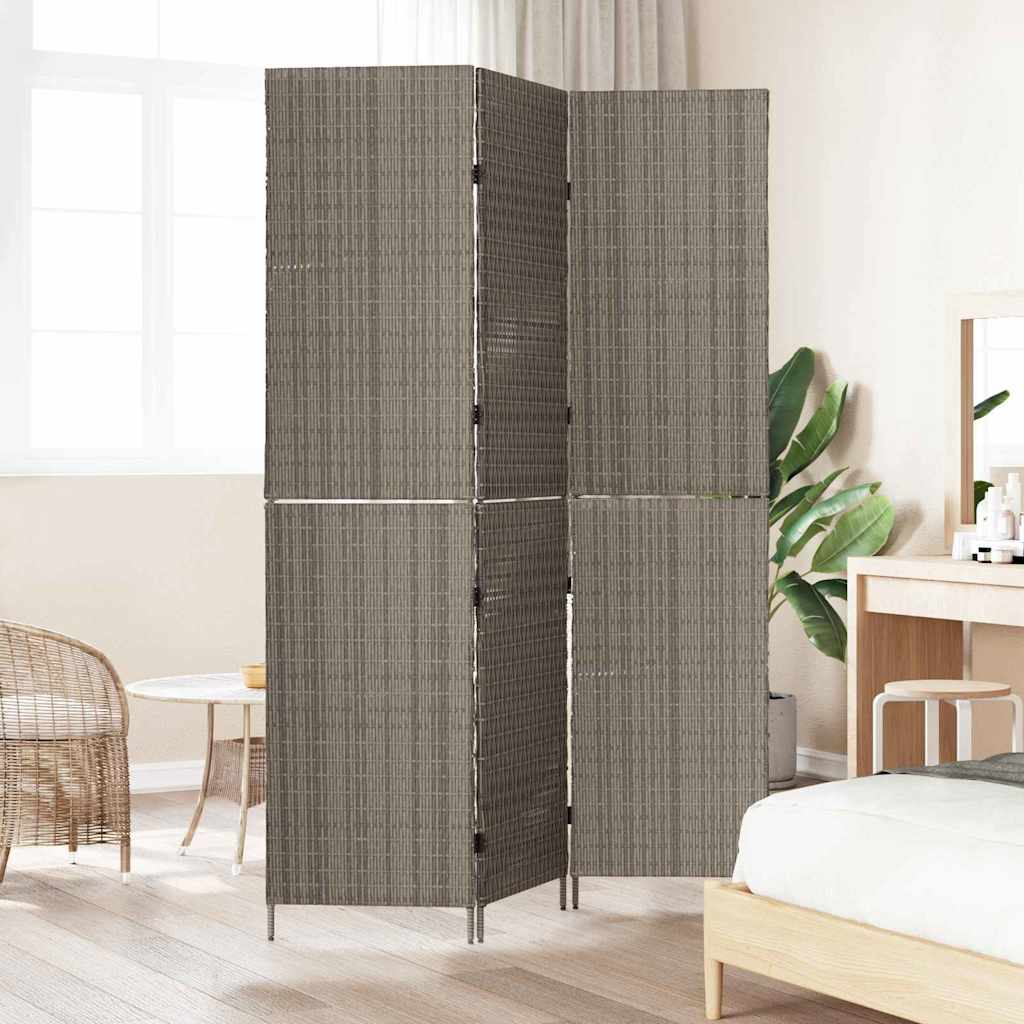 Divider per stanze Grigio 147 x 180 cm polyrattan