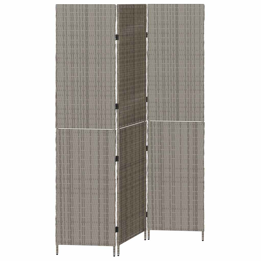 Divider per stanze Grigio 147 x 180 cm polyrattan