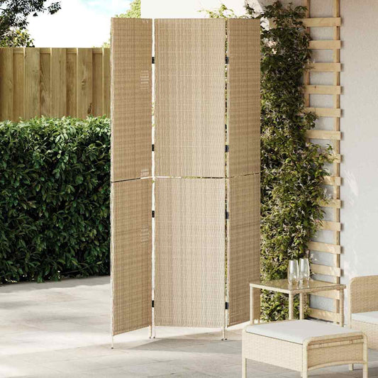 Divider per stanze Beige 147 x 180 cm polyrattan