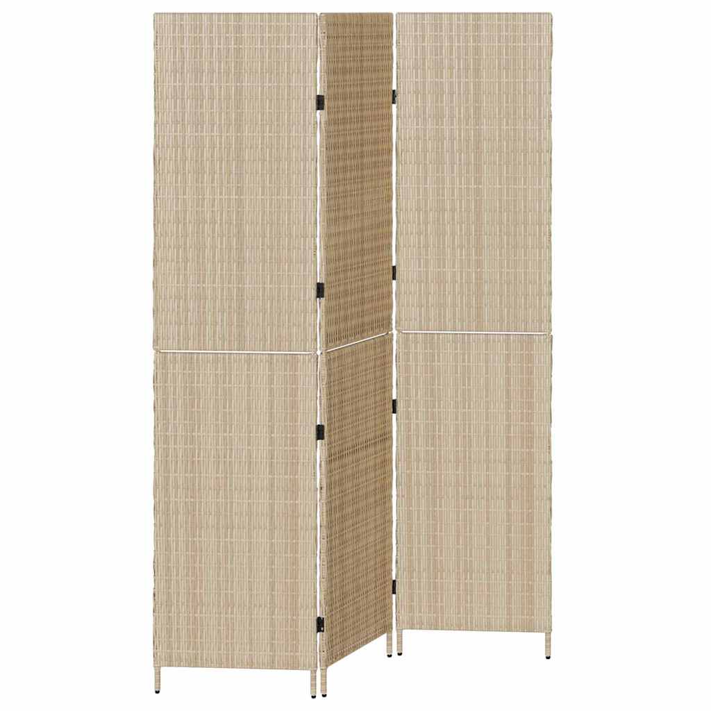Divider per stanze Beige 147 x 180 cm polyrattan