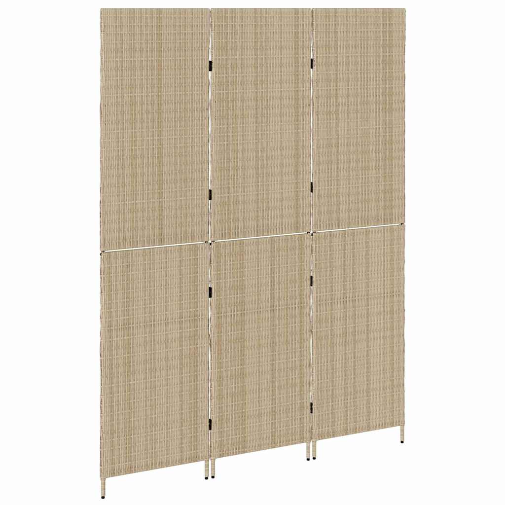 Divider per stanze Beige 147 x 180 cm polyrattan