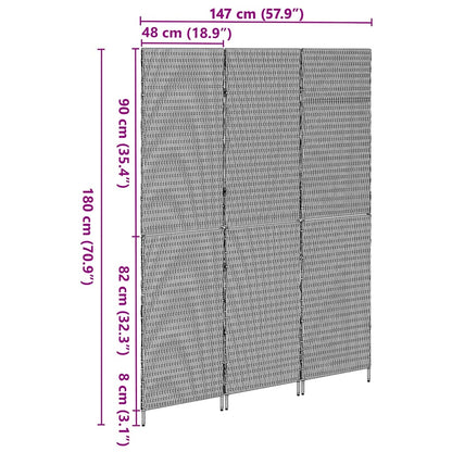 Divider per stanze Beige 147 x 180 cm polyrattan