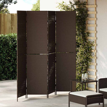 Divider per stanze Marrone 195 x 180 cm polyrattan