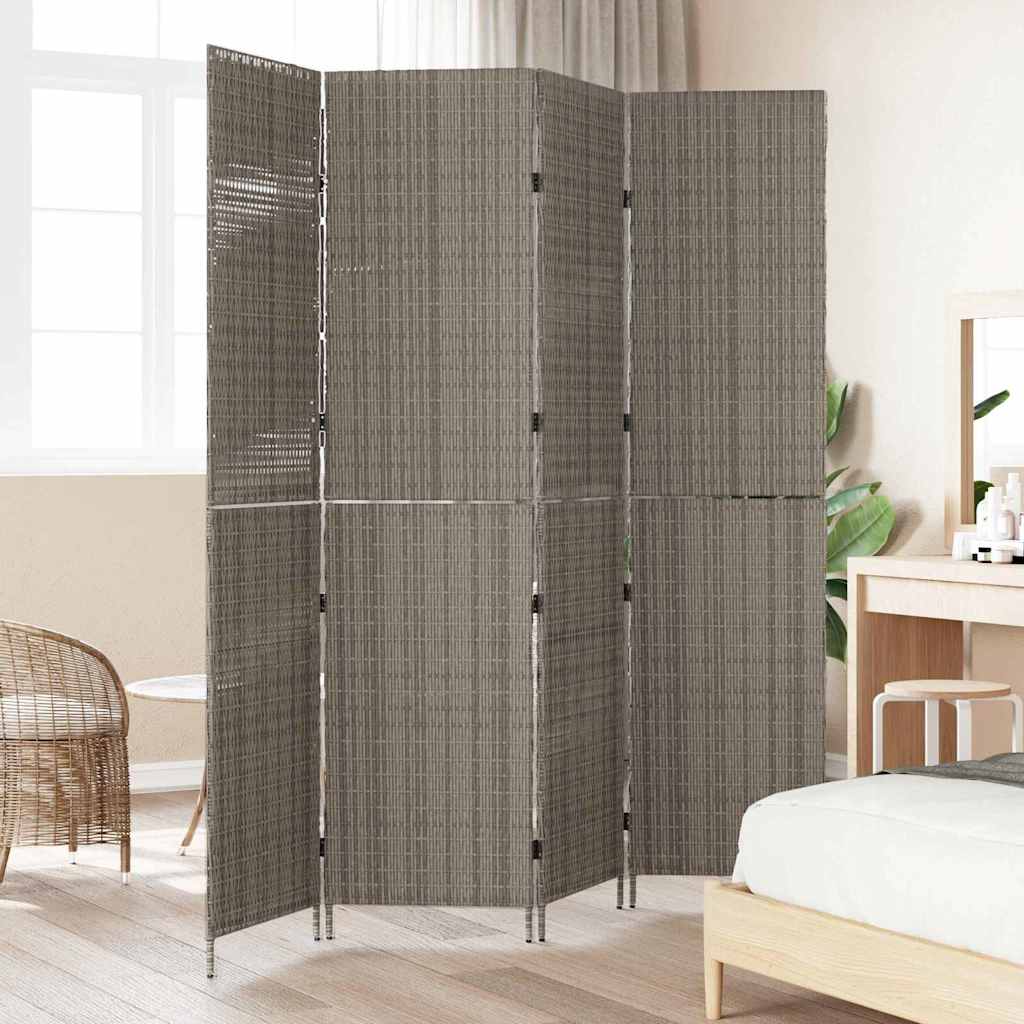 Divider per stanze Grigio 195 x 180 cm polyrattan