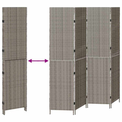 Divider per stanze Grigio 195 x 180 cm polyrattan