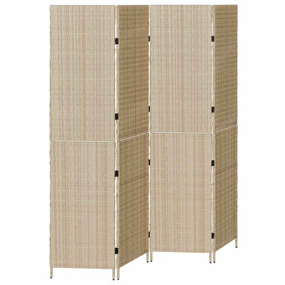 Divider per stanze Beige 196 x 180 cm polyrattan