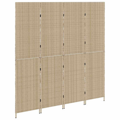 Divider per stanze Beige 196 x 180 cm polyrattan