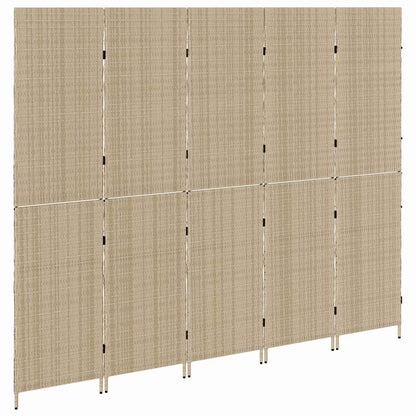 Divider per stanze Beige 242 x 180 cm polyrattan
