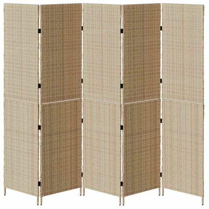 Divider per stanze Beige 242 x 180 cm polyrattan