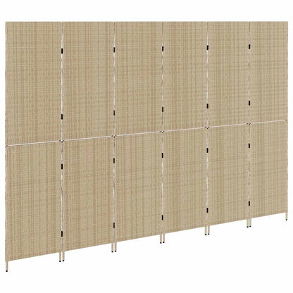 Divider per stanze Beige 292 x 180 cm polyrattan