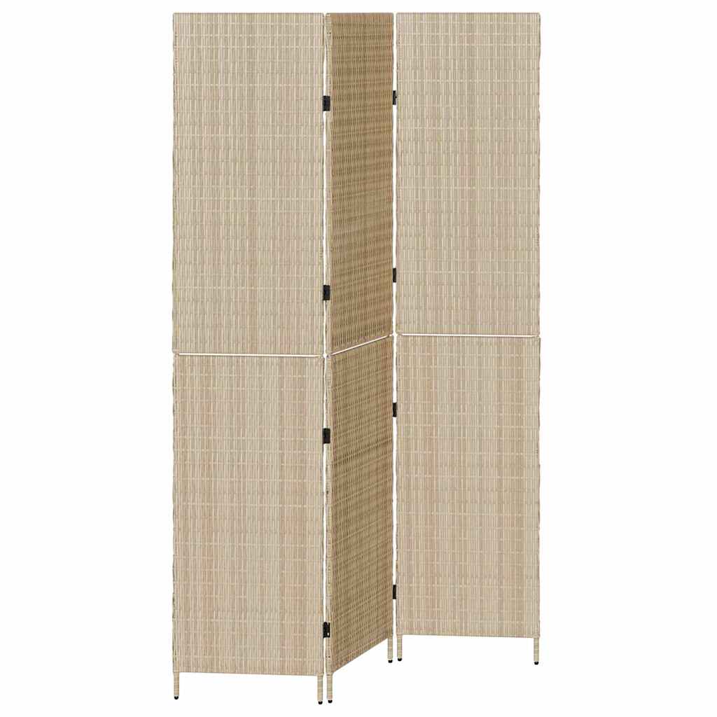 Divider per stanze Beige 146 x 200 cm polyrattan