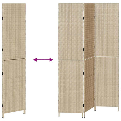 Divider per stanze Beige 146 x 200 cm polyrattan
