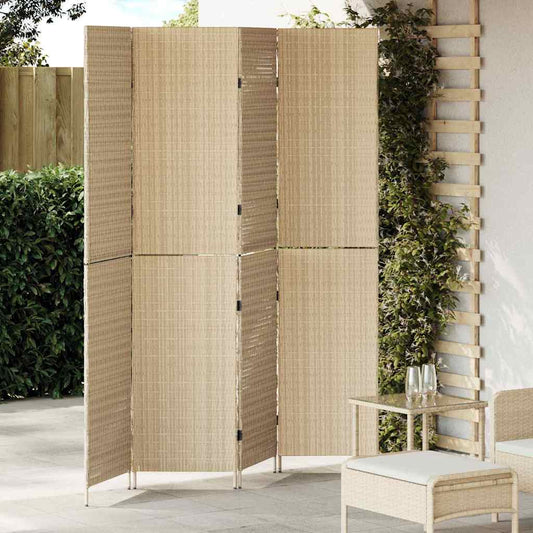 Divider per stanze Beige 196 x 200 cm polyrattan