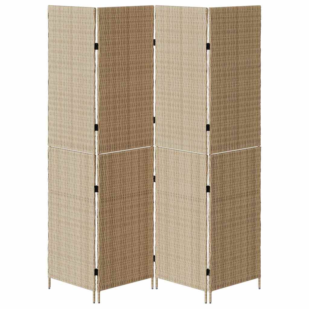Divider per stanze Beige 196 x 200 cm polyrattan