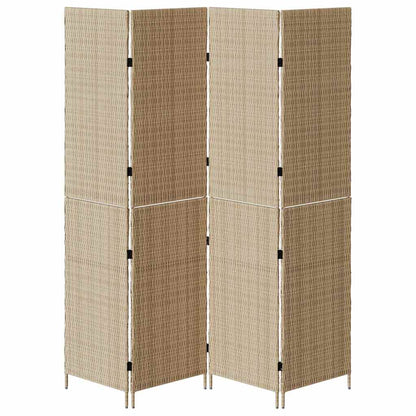 Divider per stanze Beige 196 x 200 cm polyrattan