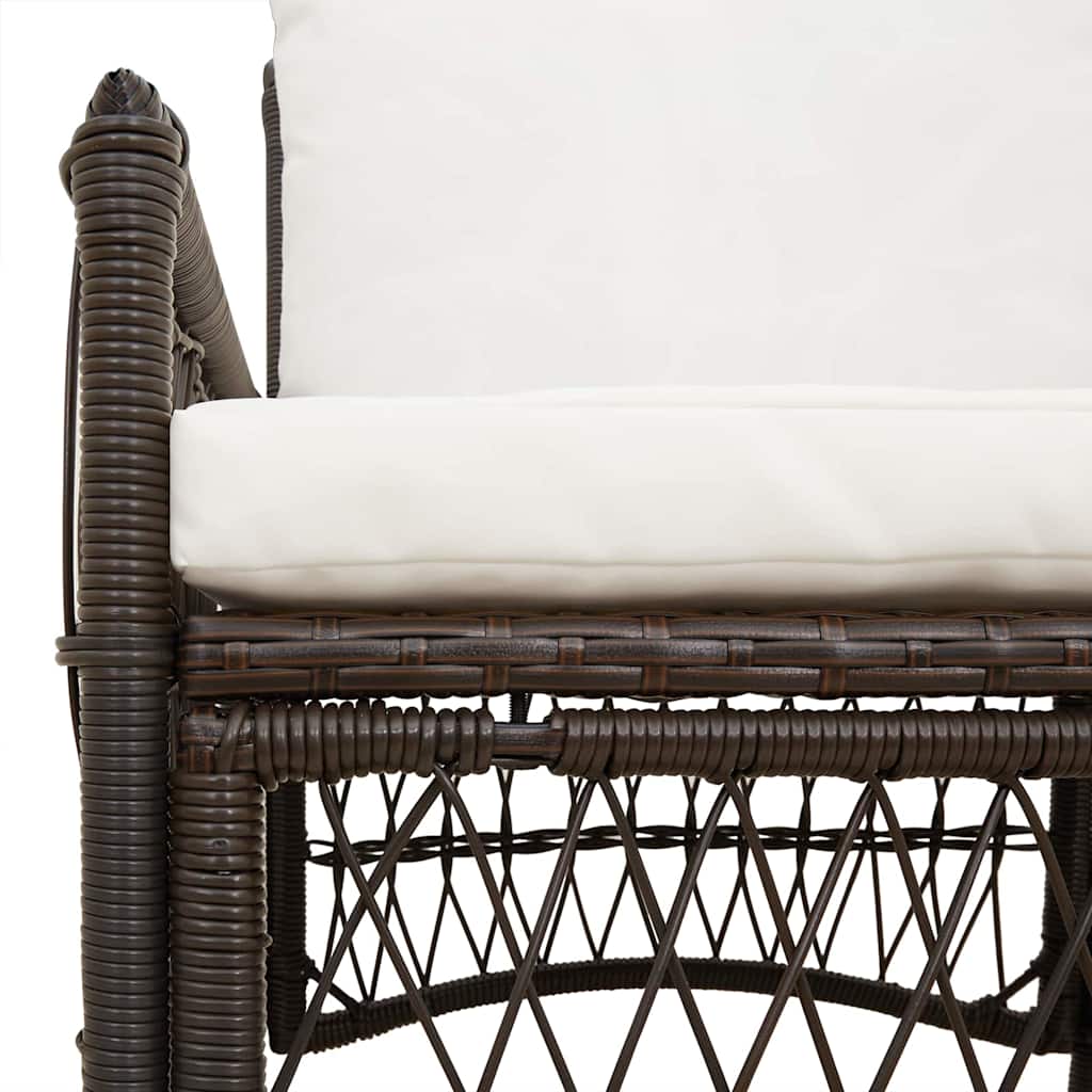 Sedia da Giardino Marrone 60 x 70 x 78cm polyrattan