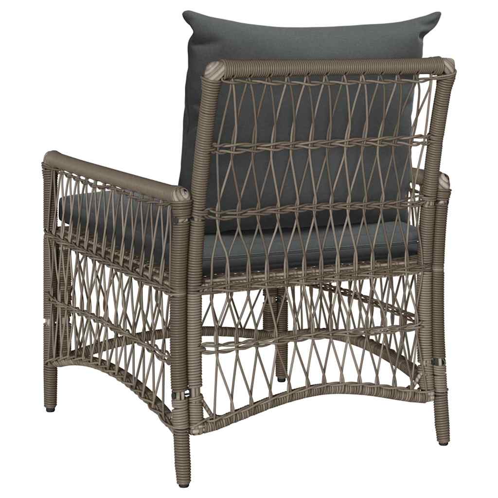Sedia da Giardino Grigio 60 x 70 x 78cm polyrattan