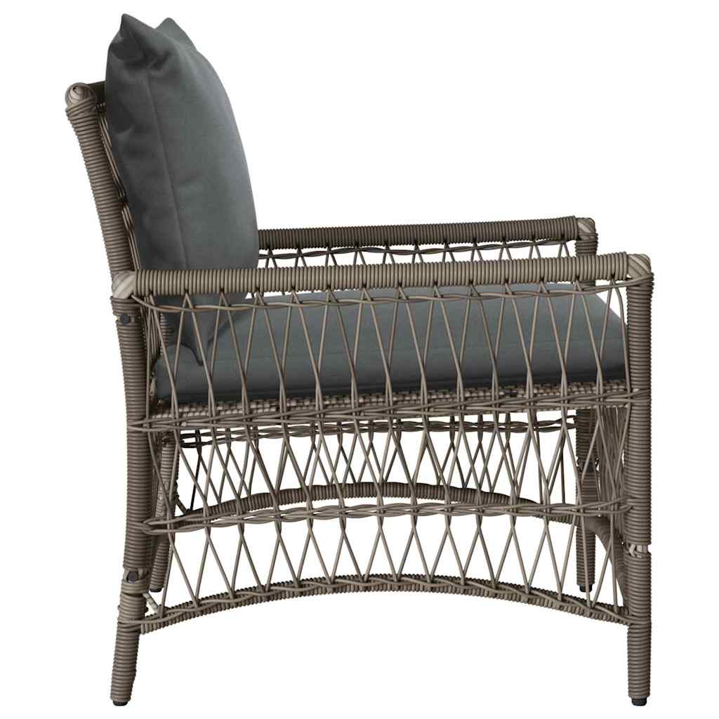 Sedia da Giardino Grigio 60 x 70 x 78cm polyrattan