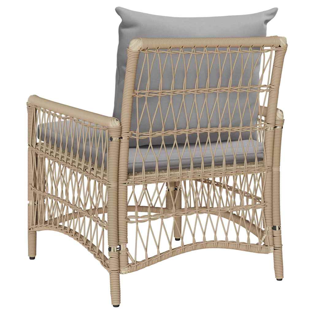 Sedia da Giardino Beige 60 x 70 x 78cm polyrattan - homemem39
