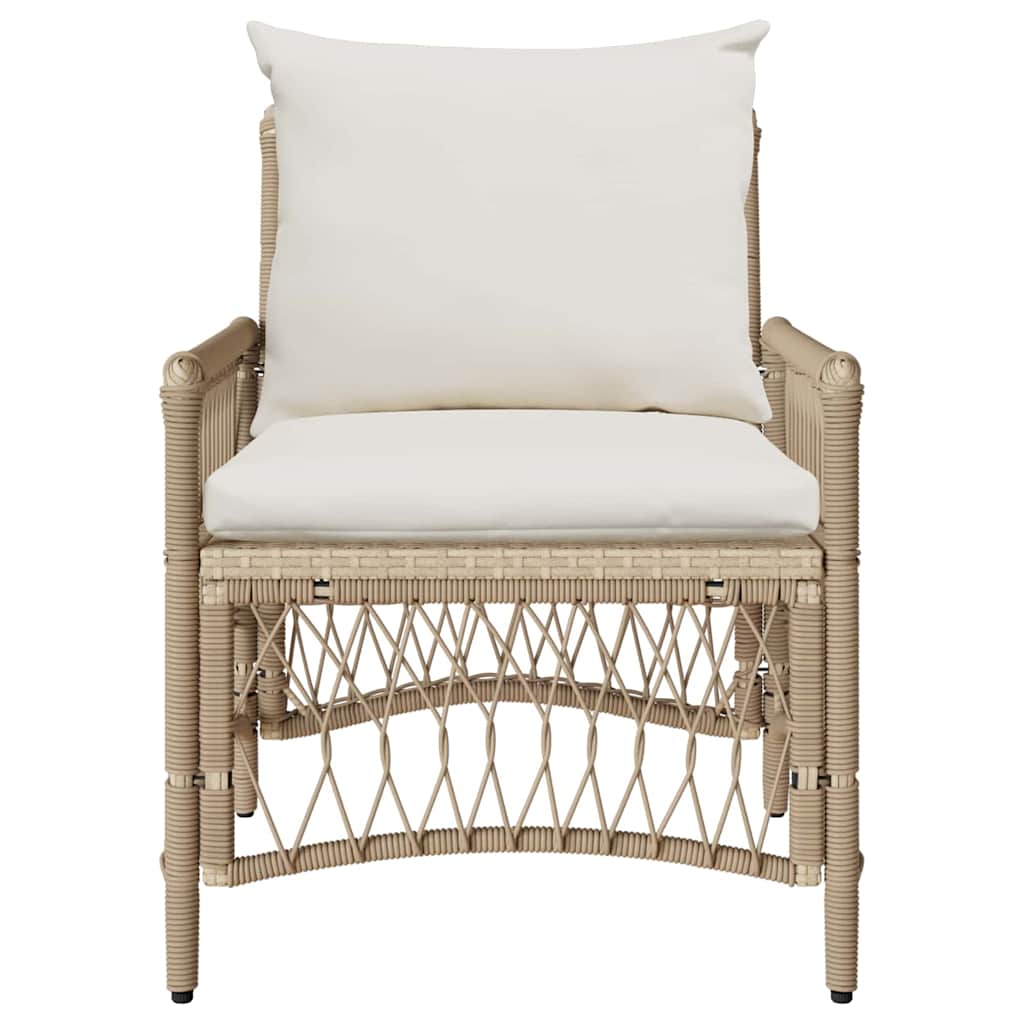 Sedia da Giardino Beige 60 x 70 x 78cm polyrattan