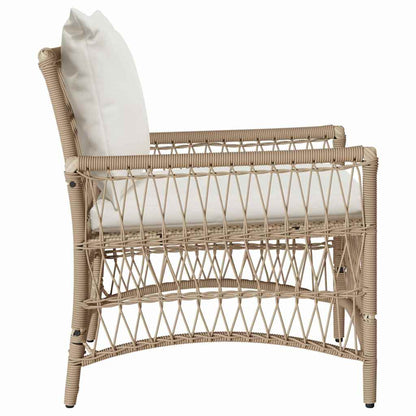 Sedia da Giardino Beige 60 x 70 x 78cm polyrattan