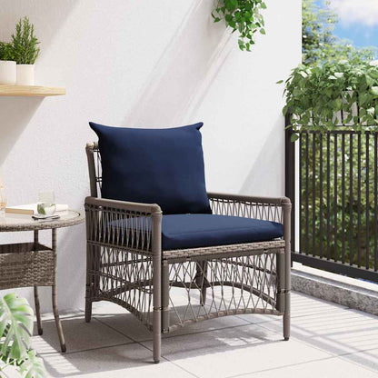 Sedia da Giardino Grigio 60 x 70 x 78cm polyrattan