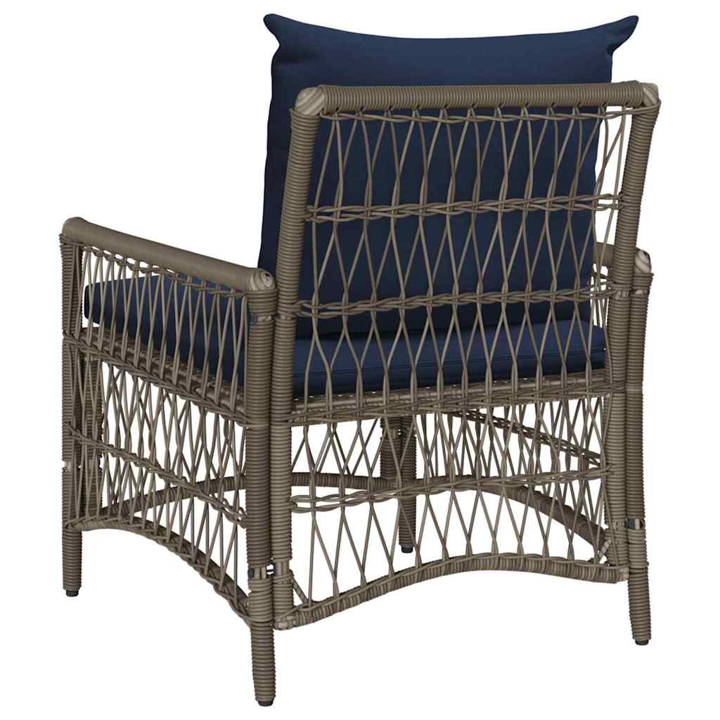 Sedia da Giardino Grigio 60 x 70 x 78cm polyrattan