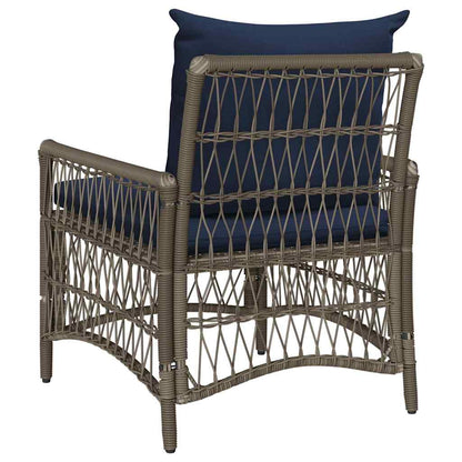 Sedia da Giardino Grigio 60 x 70 x 78cm polyrattan