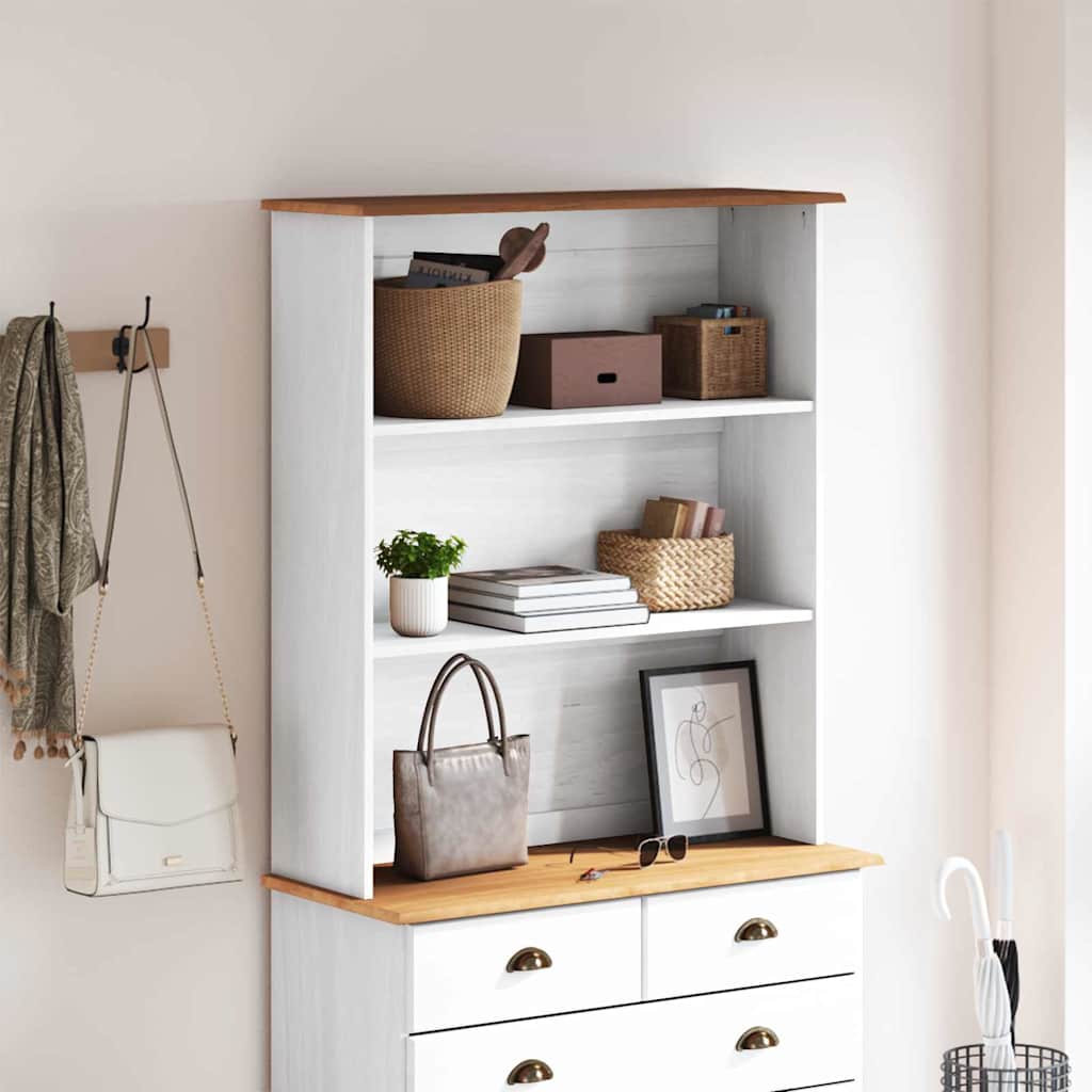 Gabbia ASKIM Bianco 91 x 30 x 104 cm Legno di pino massello - homemem39