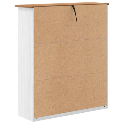 Gabbia ASKIM Bianco 91 x 30 x 104 cm Legno di pino massello - homemem39