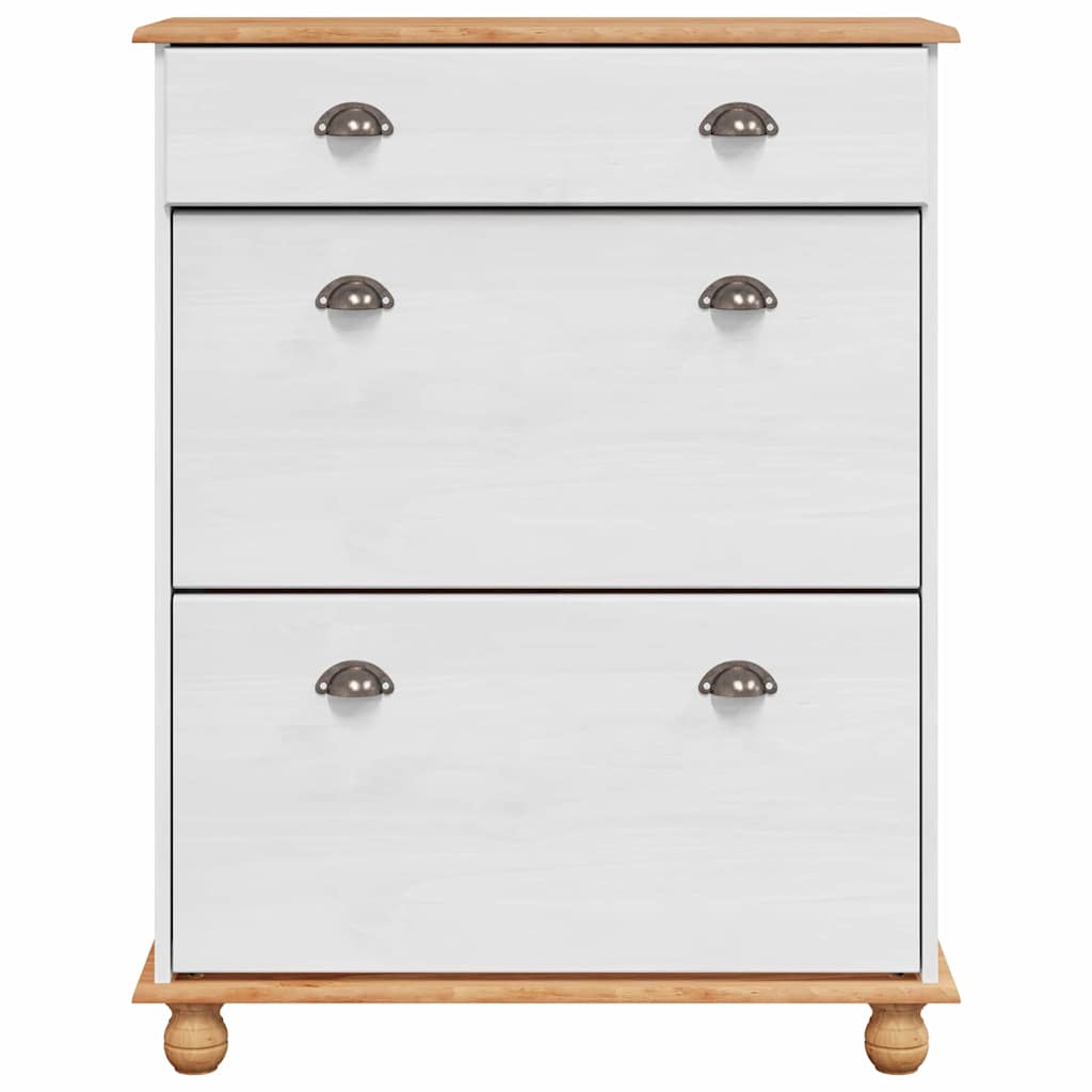 Mobile per scarpe con cassetto ASKIM Bianco 85 x 35 x 108 cm - homemem39