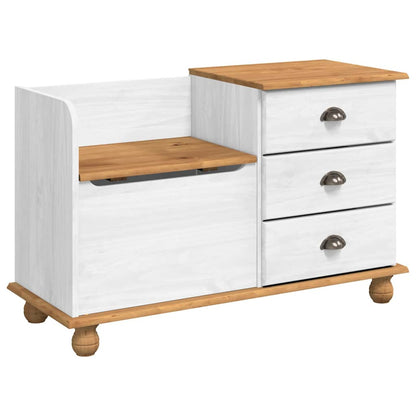 Panchina con contenitore ASKIM Bianco 100 x 39 x 62 cm | homemem39
