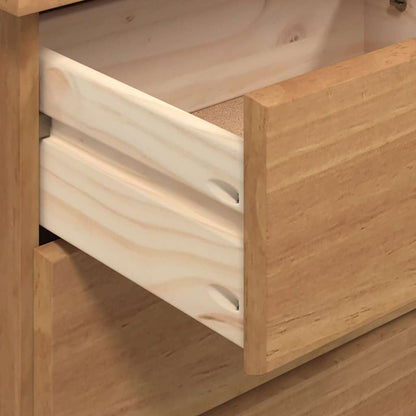 Scrivania ASKIM Marrone 95 x 40 x 75 cm Legno di pino massello