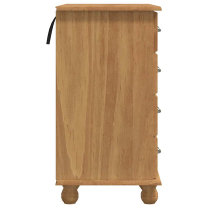 Scrivania ASKIM Marrone 95 x 40 x 75 cm Legno di pino massello