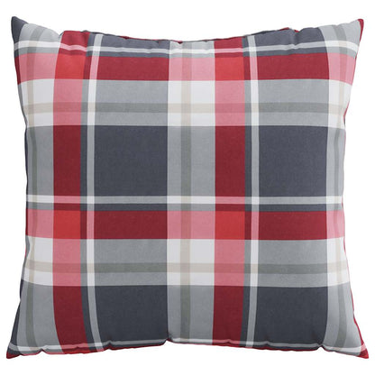 Cuscini per divano 4 pz Rossi a Quadri 40x40 cm in Tessuto | homemem39