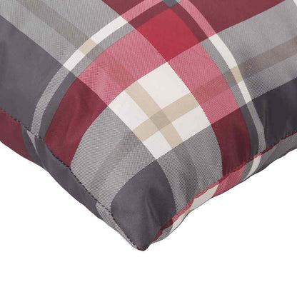 Cuscini per divano 4 pz Rossi a Quadri 40x40 cm in Tessuto | homemem39