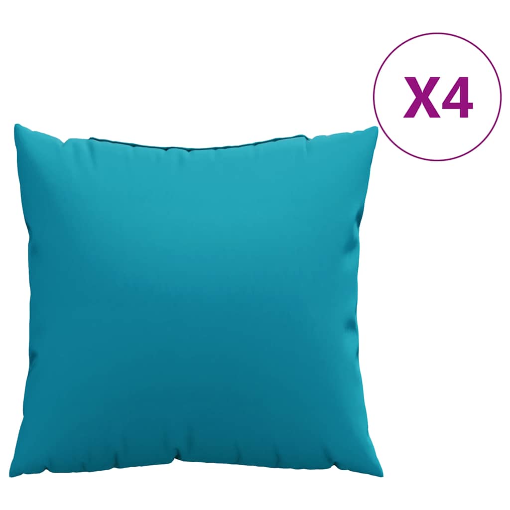 Cuscini per divano 4 pz blu 60x60 cm in Tessuto | homemem39